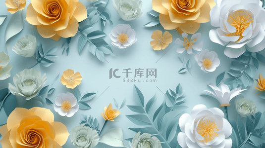 中式背景图片_中式平面平铺墙面花朵花纹的背景1