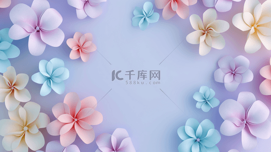 清新粉色可爱背景图片_彩粉色平面平铺花朵花瓣设计的背景9