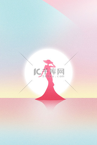 三八妇女节背景图片_妇女节女性女神节渐变弥散38背景