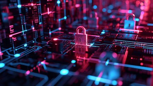 高科技智能网络安全解锁数据背景9