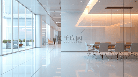 高端大气商务公司大楼走廊会议室的图片9