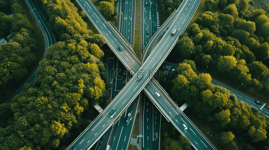 在高速公路上行驶的汽车背景1