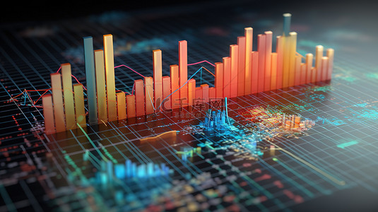 可视化图表数据商务背景素材