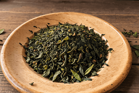 精品绿茶茶叶高清摄影图