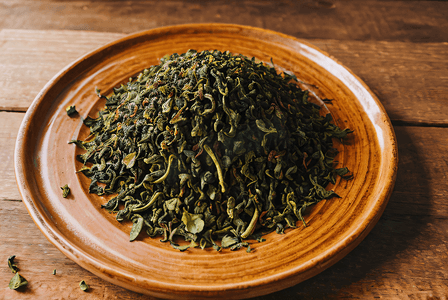 精品绿茶茶叶高清摄影图1
