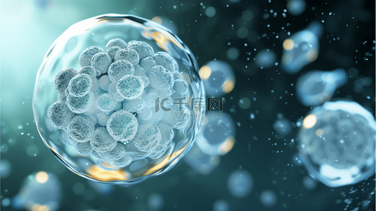 细胞背景图片_科技智能生物基因细胞DNA背景图2