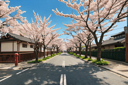 日本旅游樱花风景摄影照片0