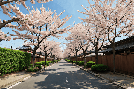 日本旅游樱花风景摄影图片