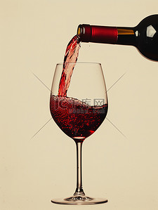 酒背景图片_葡萄酒倒进红酒杯子背景图片