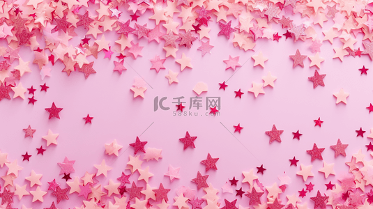 可爱粉色平面摆放五角星的背景14