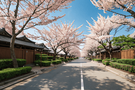 日本旅游樱花风景摄影配图0