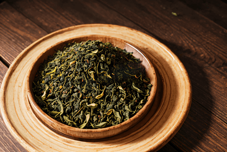 绿茶茶叶高清摄影图9