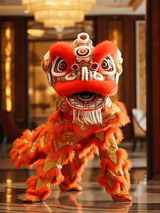 经典中国风背景图片_中国风传统舞狮背景16