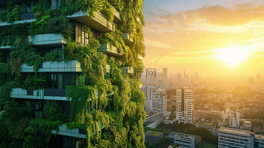 城市背景图片_未来绿色生态建筑背景5