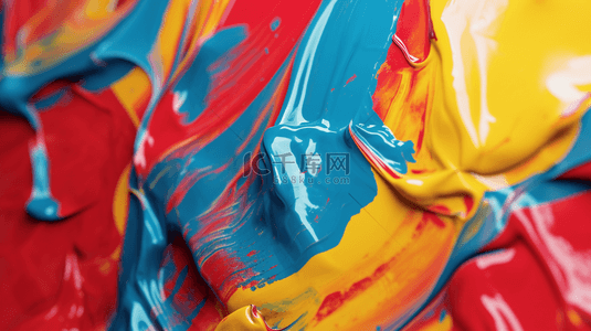 颜料的背景背景图片_彩色油漆颜料墙面上作画的背景15
