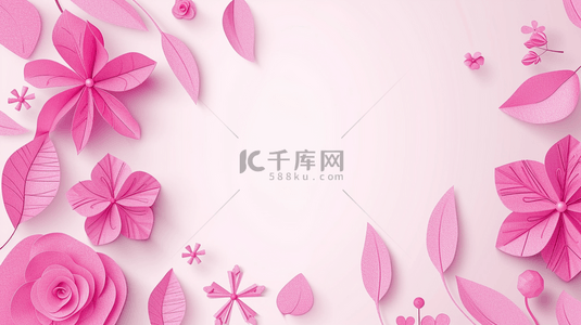 粉红色玫瑰女神节舞台唯美的背景16