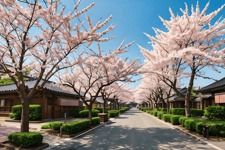 日本旅游樱花风景摄影配图2