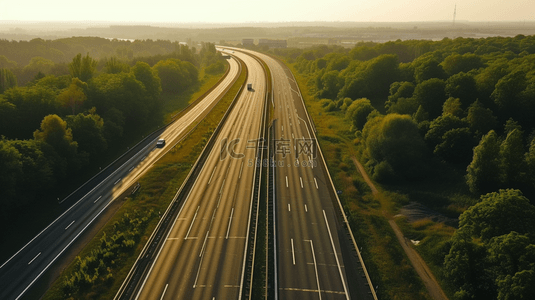 在高速公路上行驶的汽车背景2