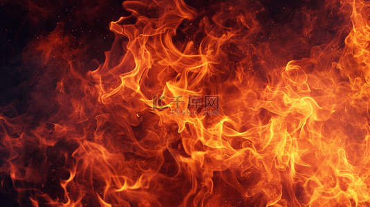 燃烧背景图片_黄色燃烧大火满天火势凶猛的背景7