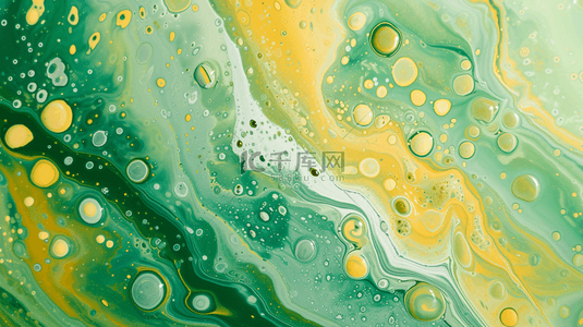 绿黄渐变背景图片_绿黄的色颜料搅拌在一起有泡沫的背景9