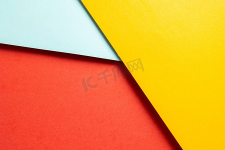 创意海报摄影照片_创意线条彩色的办公文具卡纸背景素材