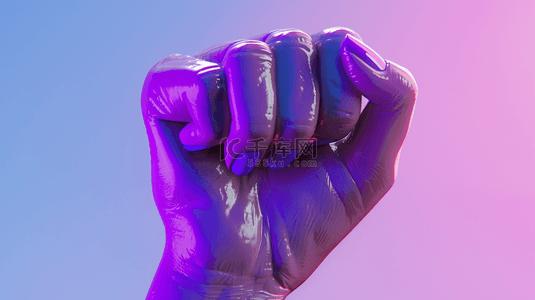 紫色紧握拳头背景7
