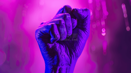 紫色紧握拳头背景13
