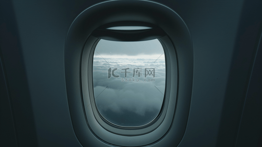 飞机背景图片_高空中机窗外白云背景3