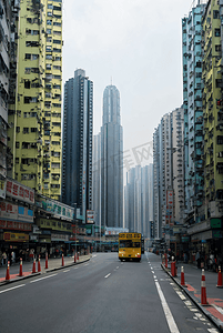 繁华的香港街景摄影图4