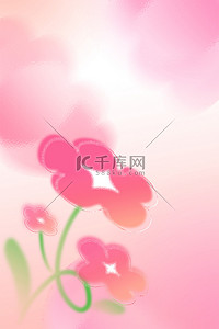 三八妇女节背景图片_三八妇女节粉色花朵弥散风背景