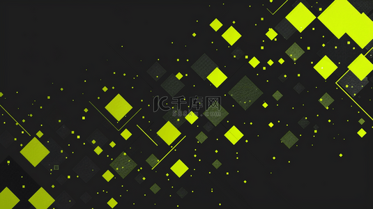 黑绿色几何图形图案方块艺术商务的背景19