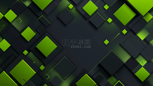 黑绿色几何图形图案方块艺术商务的背景16