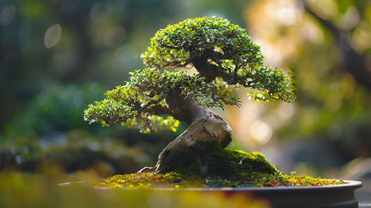 树木3D模型立体描绘摄影照片创意