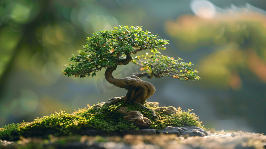 树木3D模型立体描绘摄影照片造型