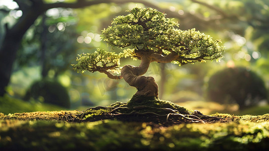 树木3D模型立体描绘摄影照片真实