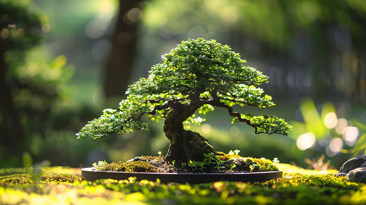 树木3D模型立体描绘摄影照片简单