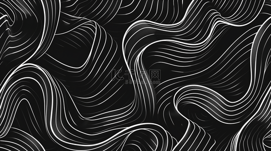 简约艺术抽象背景图片_黑色线条纹理曲线艺术抽象商务的背景7