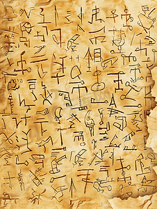 古代象形文字甲骨文