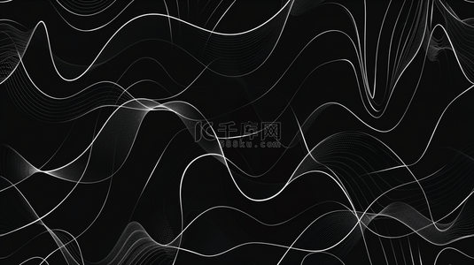 黑色质感背景图片_黑色线条纹理曲线艺术抽象商务的背景13