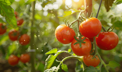 味道真好摄影照片_从家庭农场-番茄植物的详细信息