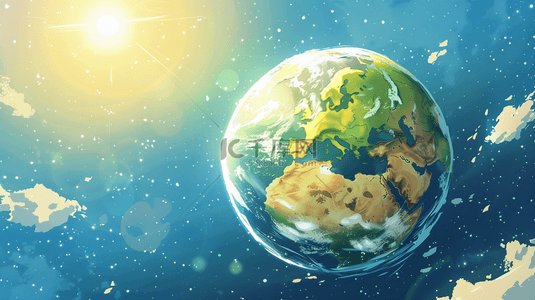 保护地球世界地球日绿色地球设计图