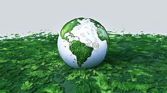 保护家园绿色地球背景图片_保护地球世界地球日绿色地球图片