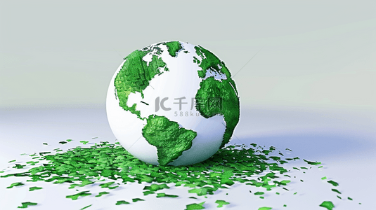 保护家园绿色地球背景图片_保护地球世界地球日绿色地球背景素材