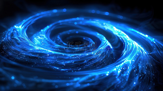 蓝光漩涡商务科技背景图片