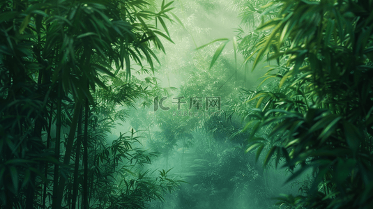 森林背景图片_春天阳光下森林竹林里树叶纹理的背景18