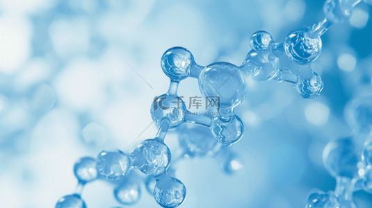 生物科技研究背景图片_蓝色简约医药生物研究网状细胞的背景15