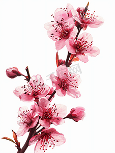 粉色唯美桃花摄影照片_桃花盛开植物