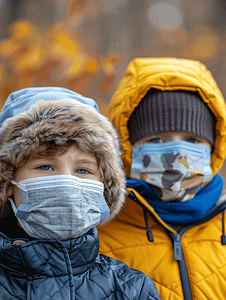 秋冬儿童户外戴口罩流感咳嗽