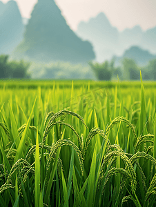 桂林会仙湿地稻田