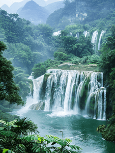 贵州瀑布摄影照片_贵州黄果树大瀑布摄影图片